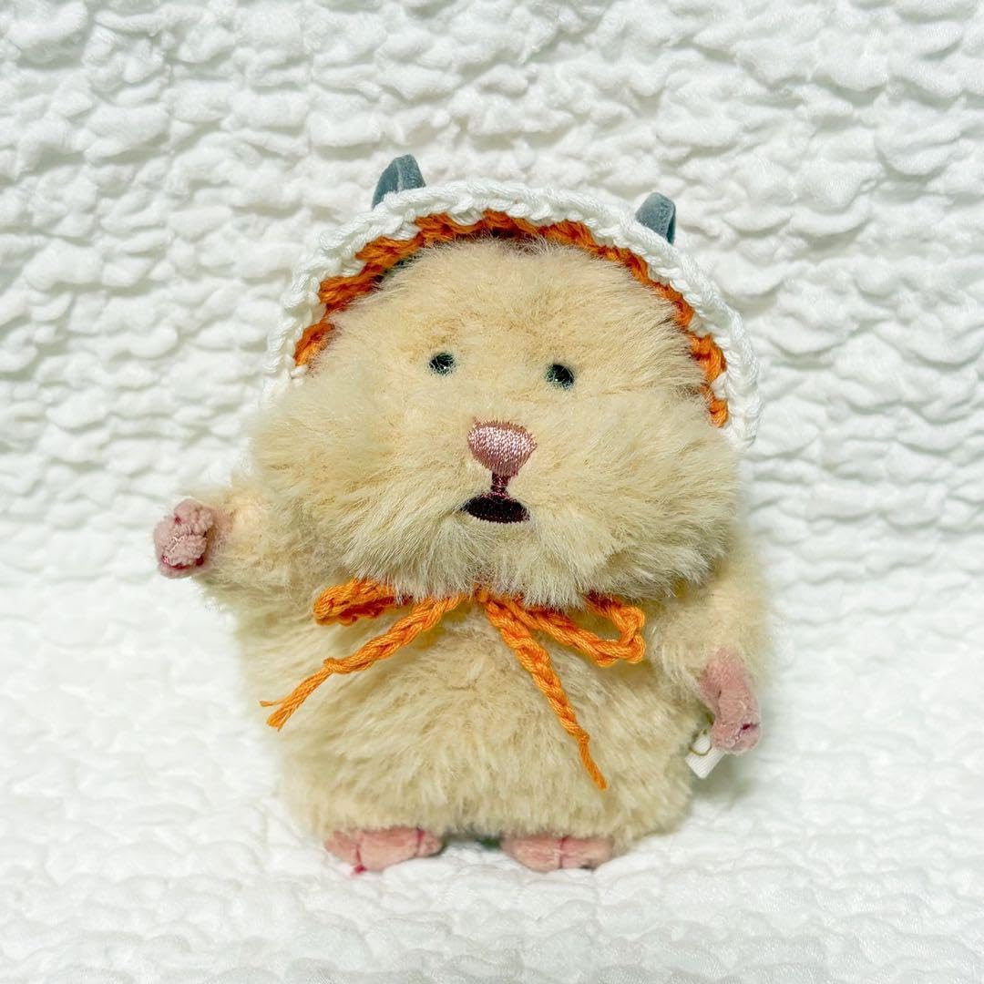 Amazon.co.jp: はむにぎり ボンネット オレンジ ぬい服 ポリエステル