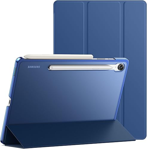 Miniatura 8 de JETech Case for Samsung Galaxy Tab S9 FE 10.9-Inch, Slim Translucent Back Tri-Fold Stand Protective Tablet Cover, Support S Pen Charging, Auto