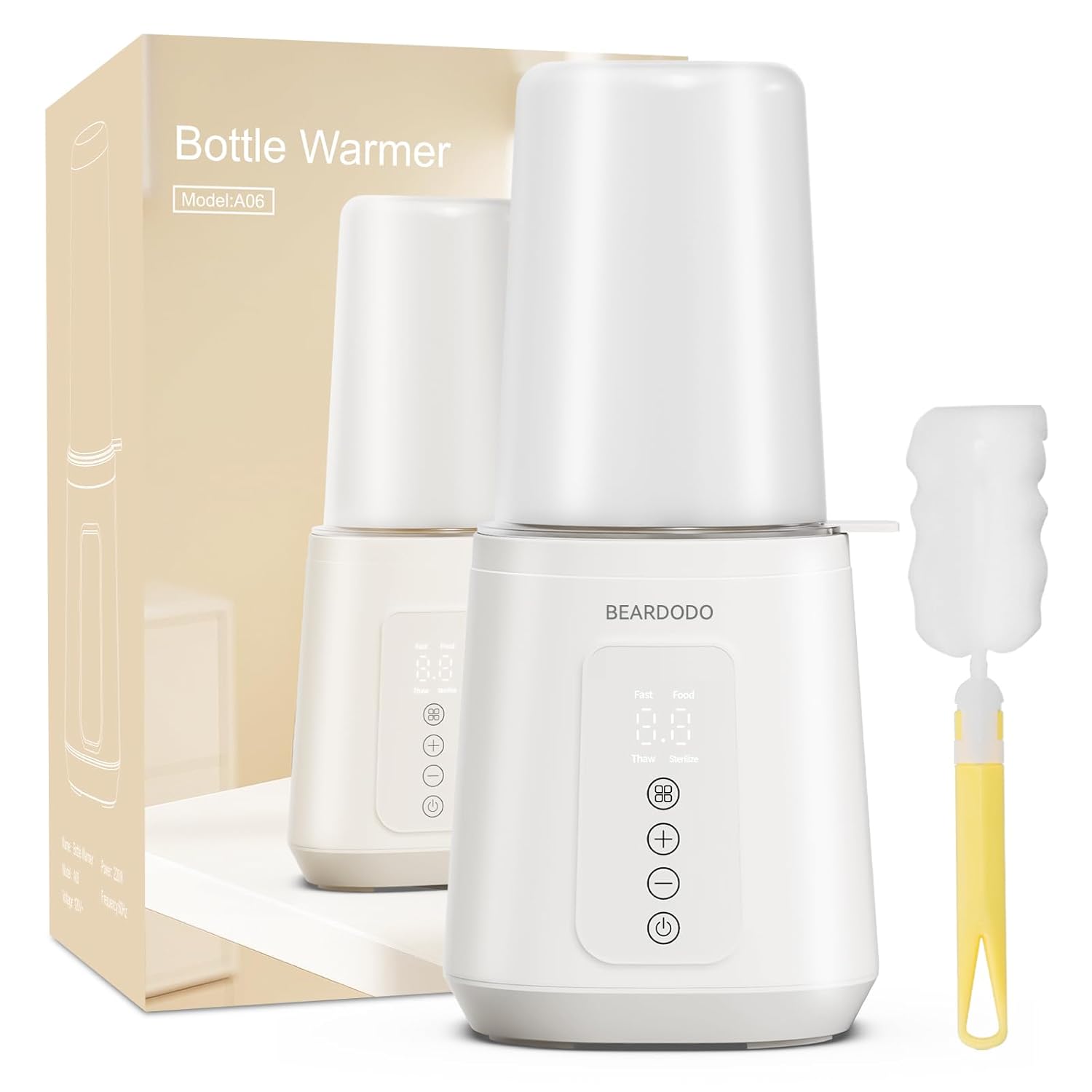 Baby Bottle Warmer, Fast Bottle Warmer for All Bottles, Breast Milk Warmer for Baby Breastmilk or Formula Automatic Shut-Off Digital Display Heat Baby Food at Home Use