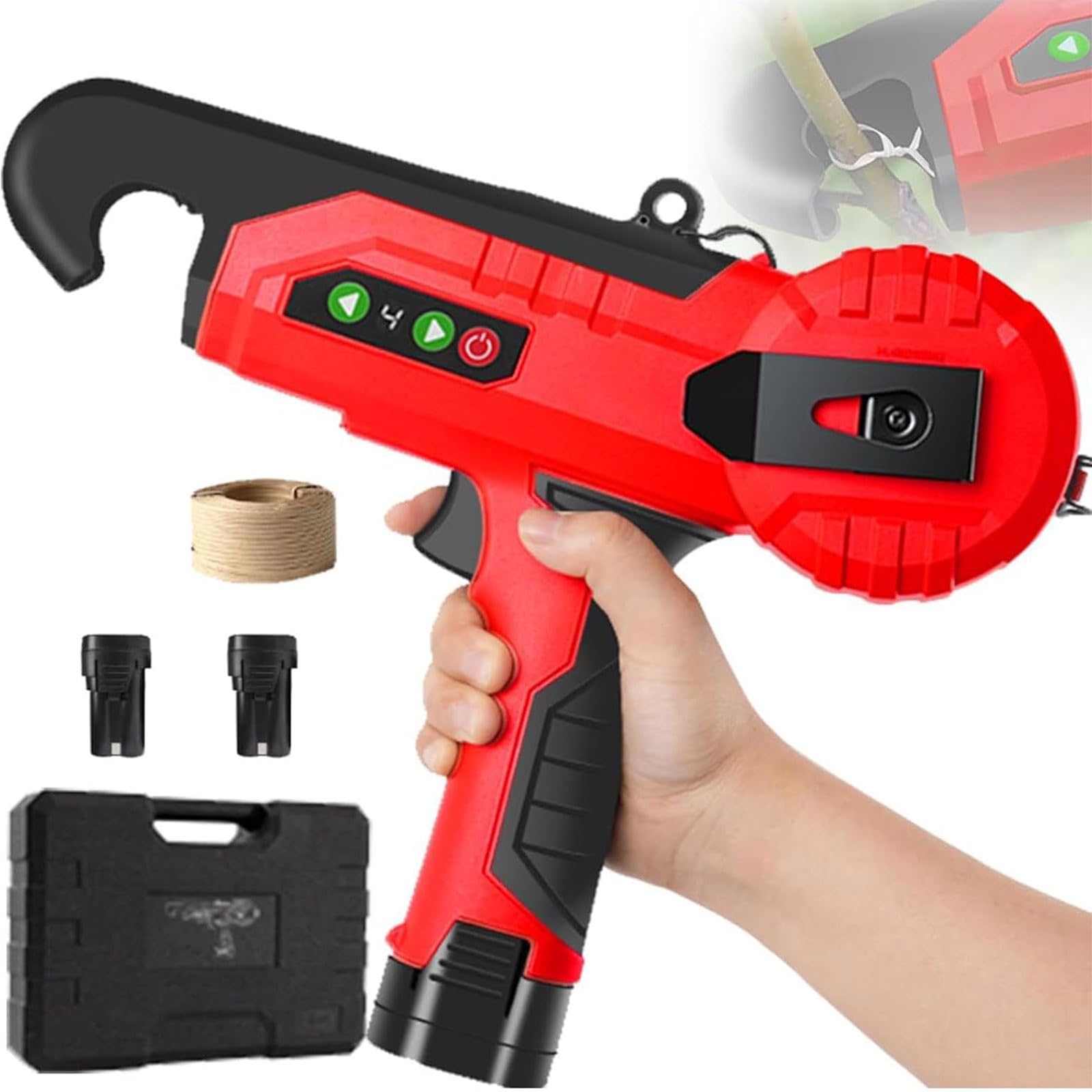 Attache de Plantes électrique, Ficeuse de vignes Agriculture - Convient pour Raisins, framboises, tomates - Diamètre Max 2,5 cm - Outil de Jardin Efficace
