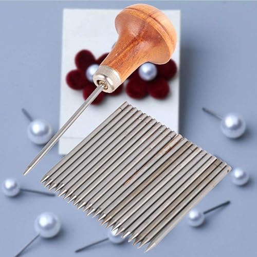 Miniatura 6 de Vruping 23 herramientas de grano de cuentas, herramientas de joyería de grano de cuentas hechas a mano, ajuste de joyería profesional, ajuste de