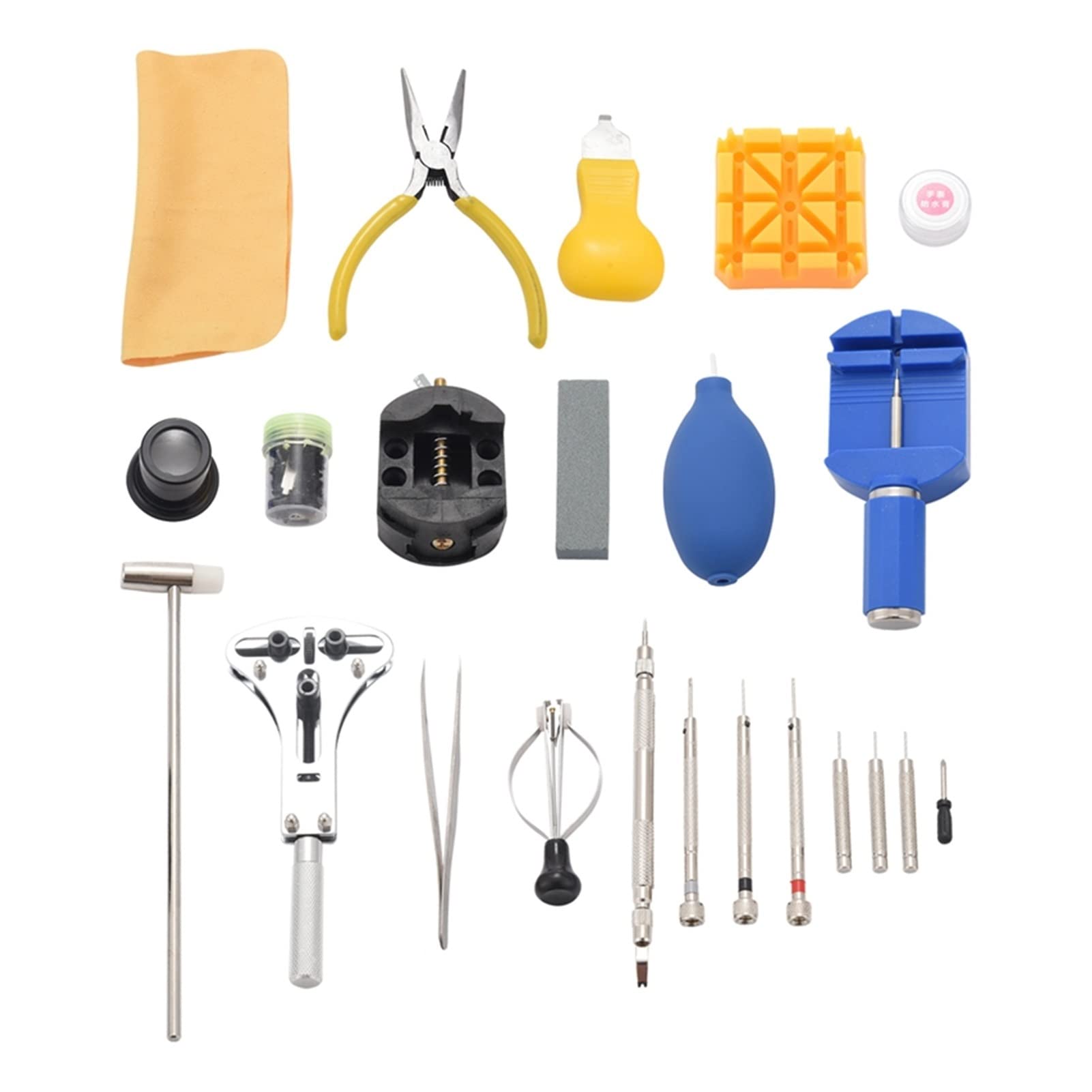 39-teiliges Uhrenreparatur-Werkzeugset, Uhrenöffner, Uhrenreparaturwerkzeug, Federsteg-Entferner, Schraubendreher, Uhrenreparatur-Werkzeugöffner, Uhrenreparatur-Werkzeugsets
