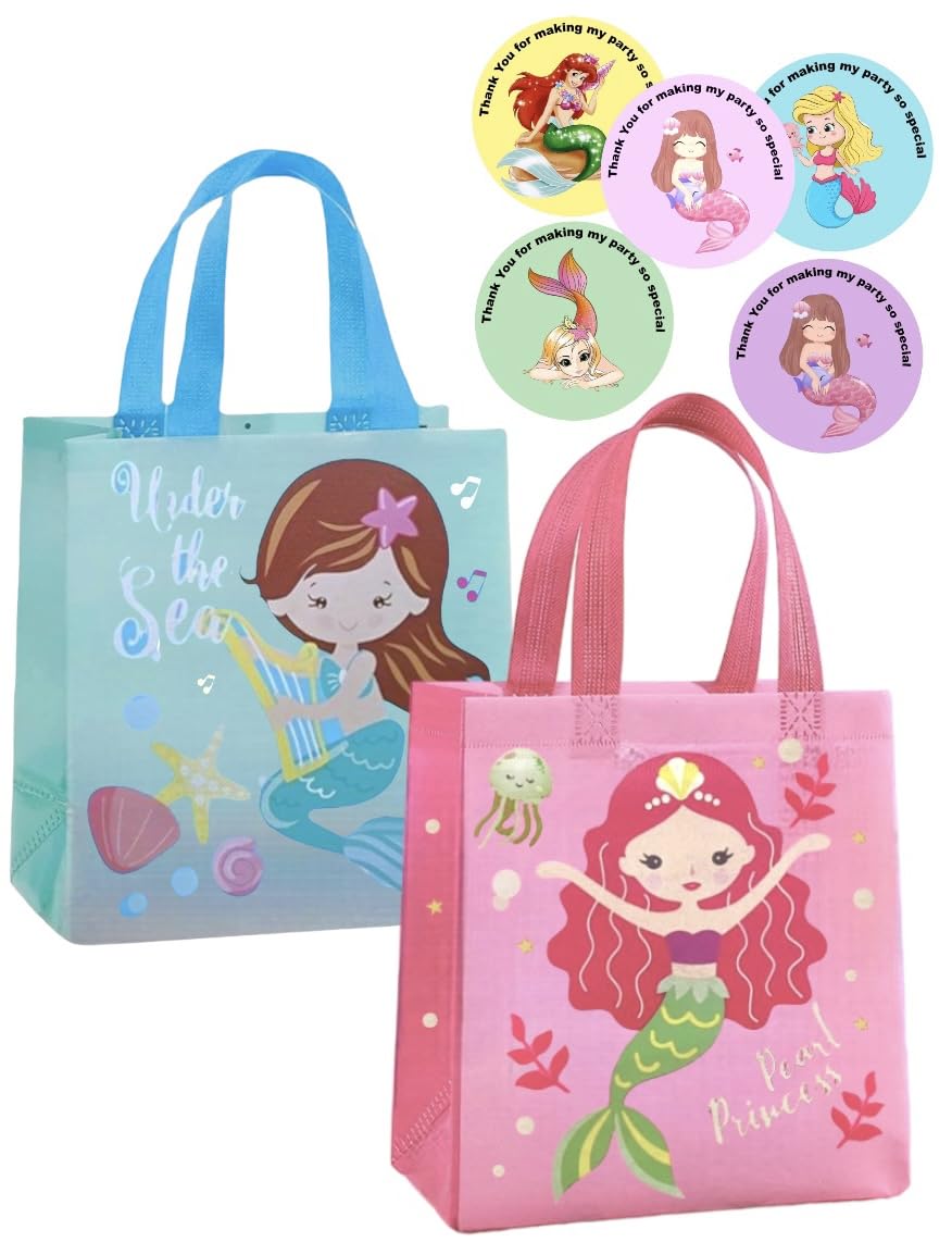 Le Delite Party theme Favor Gift Bags Mermaid theme for Birthday Return Gifts for Kids | Under sea princes ocean Bagpack Gift Bags For Gifting | Weddings | Birthday | Holiday Presents (6) (B0CKG9L111) Amazon Price History, Amazon Price Tracker