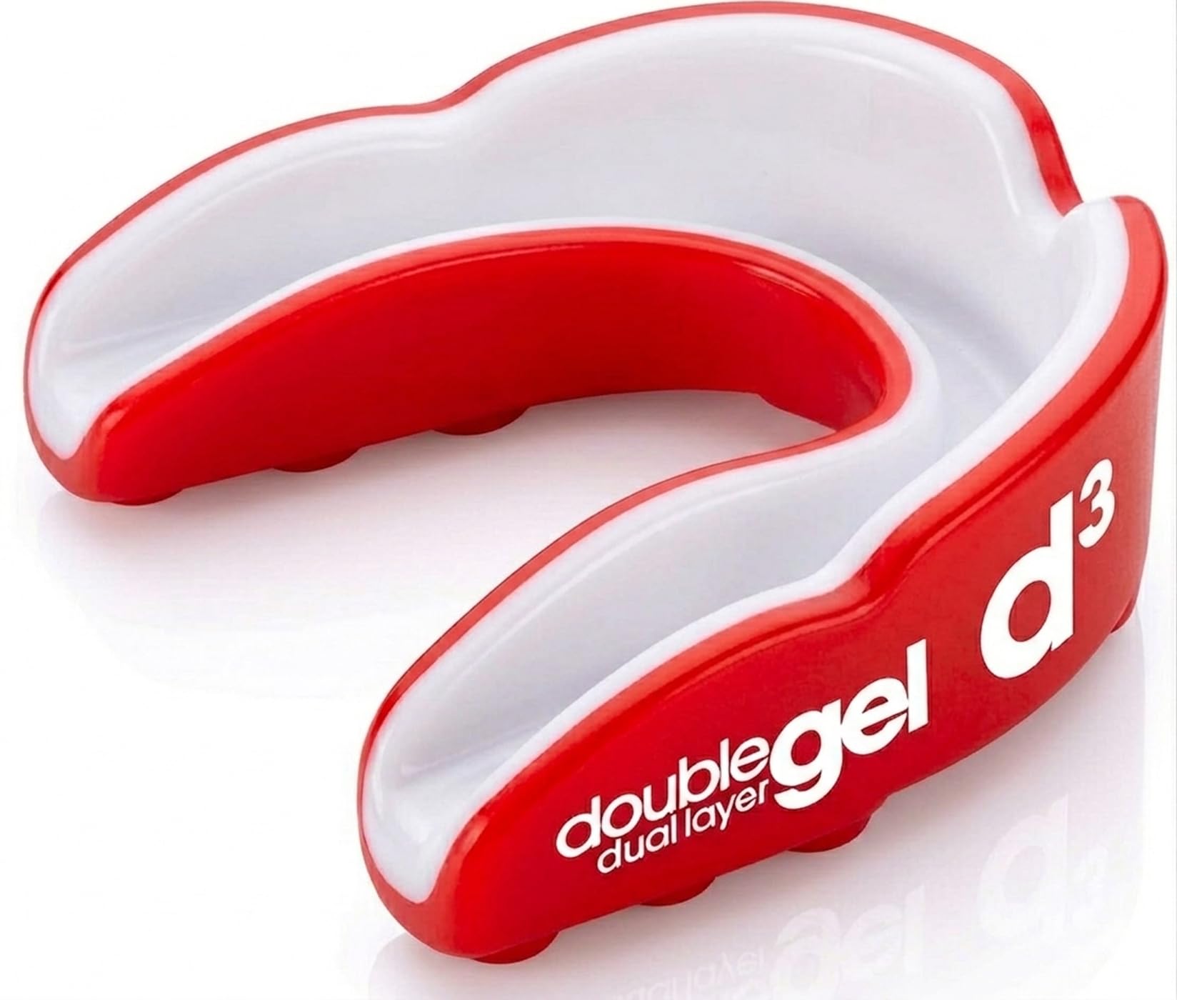 d3 Protector bucal deportivo [doble capa gel talla para adultos 12+] Protección bucal dientes para deportes de contacto Boxeo MMA Kickboxing Muay Thai Rugby Artes Marciales | Funda higiénica