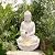 G-LEAF Zen Style Meditating Buddha Statue Water Fountain Outdoor 31'' Tall Patio Garden Water Fountain with LED Light and Submersible Pump Yard Art Decor
