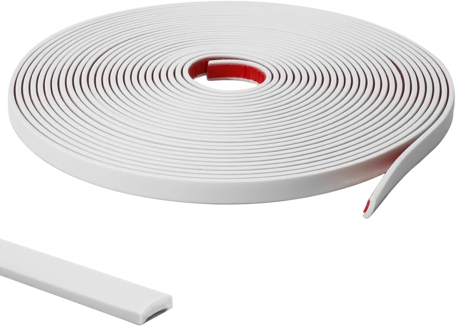 9.8 Ft Peel and Stick Wall Molding Trim, White(Paintable) Self Adhesive Flexible Trim for Wall, Edges, Borders, Window Frames, Backsplash Tiles, Baseboard & More (W:0.4", T:0.1")