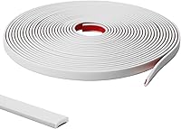 Vista 1 de Moldura de pared despegar y pegar de 9.8 pies, color blanco (pintable), moldura flexible autoadhesiva para pared, bordes, marcos, marcos de ventana