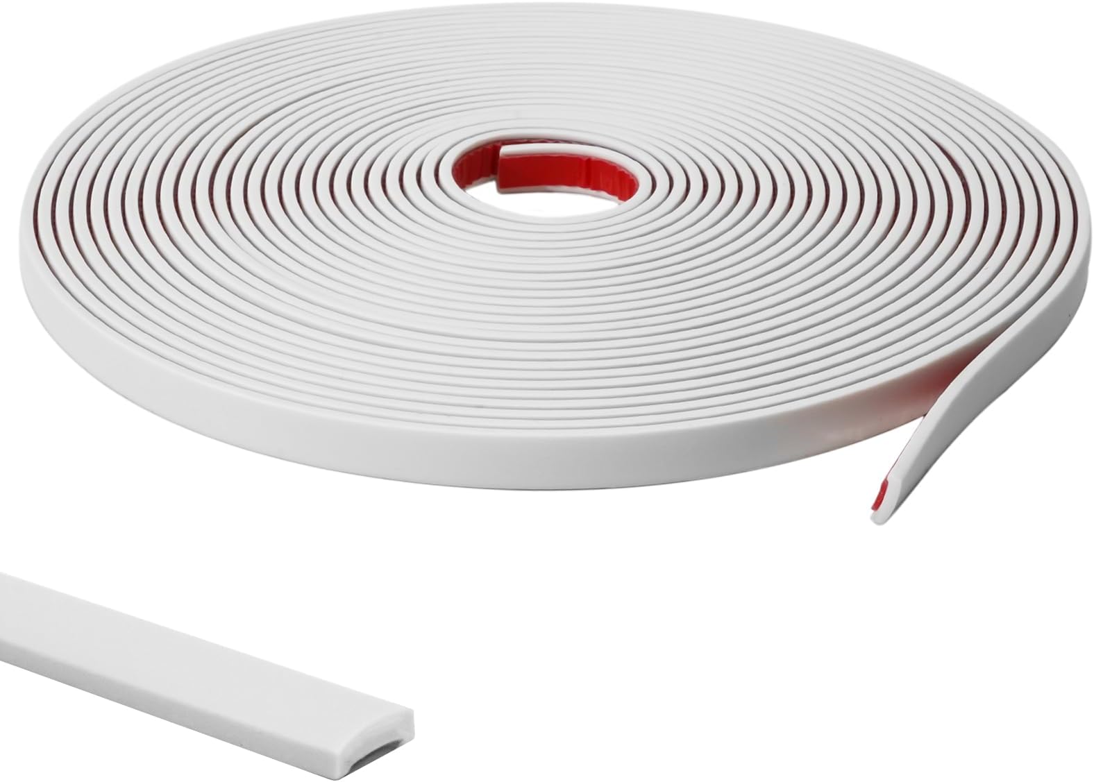 9.8 Ft Peel and Stick Wall Molding Trim, White(Paintable) Self Adhesive Flexible Trim for Wall, Edges, Borders, Window Frames, Backsplash Tiles, Baseboard & More (W:0.4", T:0.1")