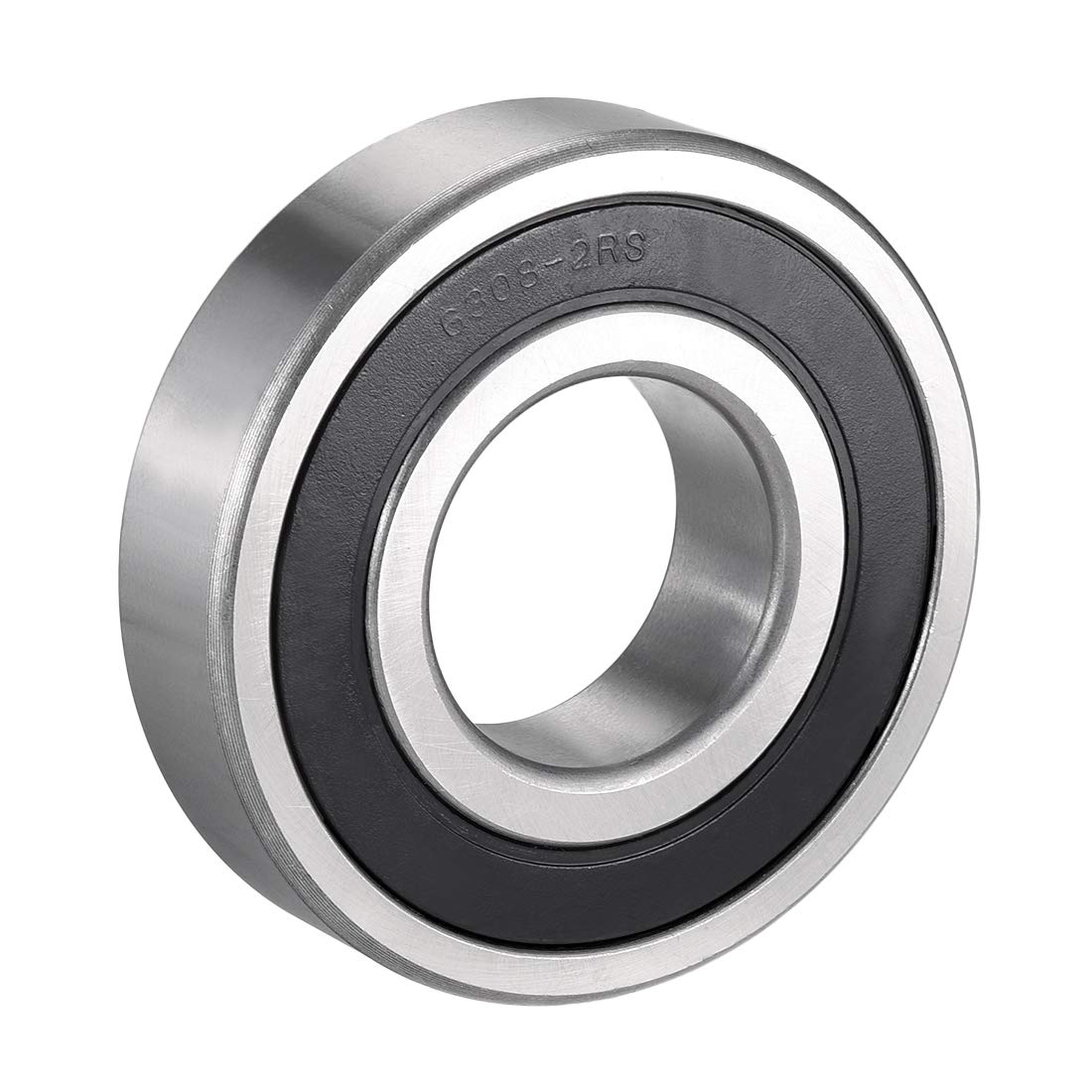 uxcell 6308-2RS Deep Groove Ball Bearing Double Sealed 180308, 40mm x 90mm x 23mm Chrome Steel Bearings (Pack of 1)