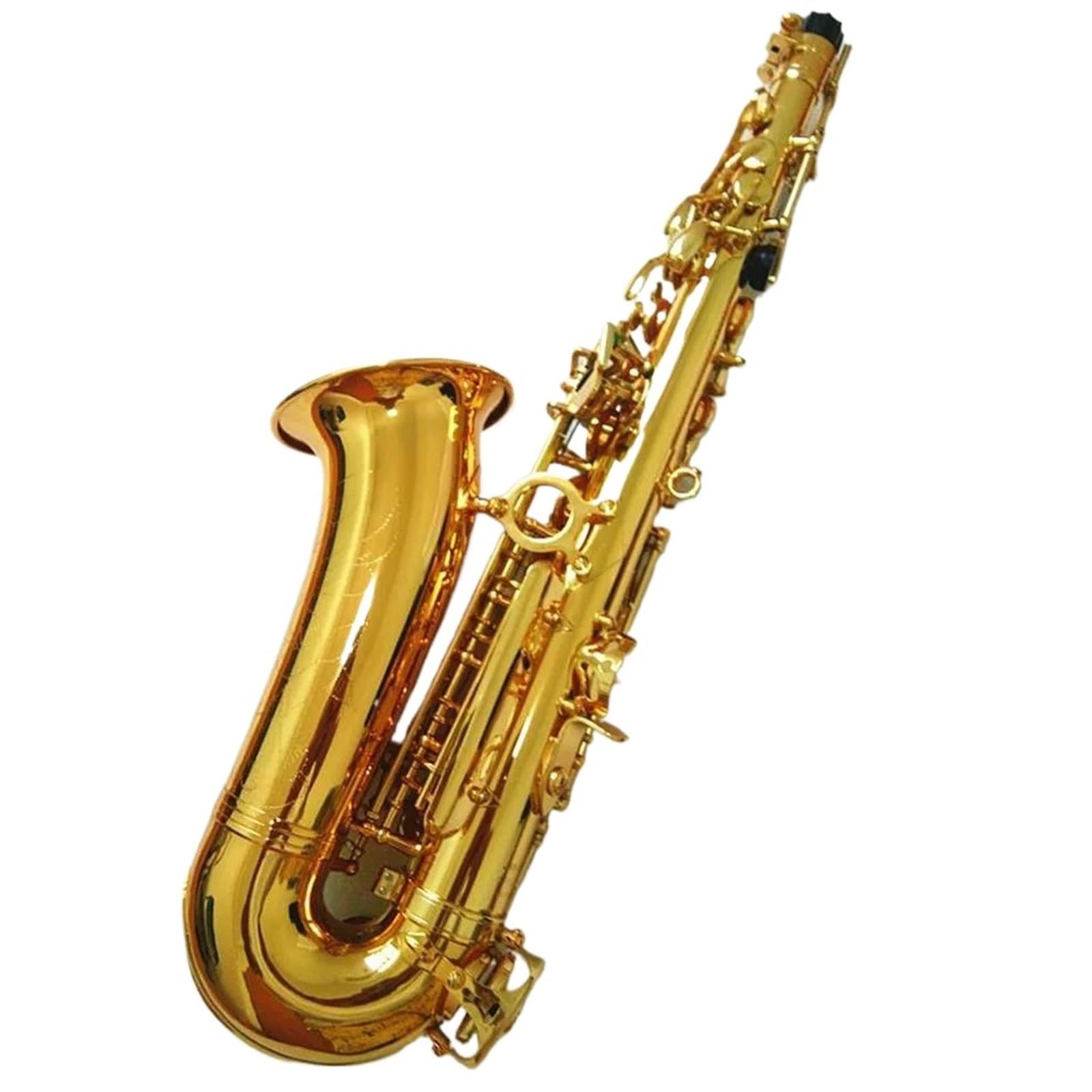 Saksofon altowy Eb Tune Mosiężny Instrument muzyczny Złota powierzchnia lakieru E-płaski saksofon z akcesoriami do futerału profesjonalny Saksofon