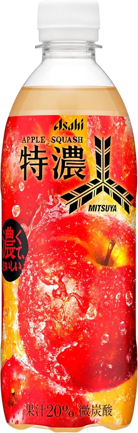Amazon.co.jp: アサヒ飲料 三ツ矢 特濃アップルスカッシュ P500ml×24入