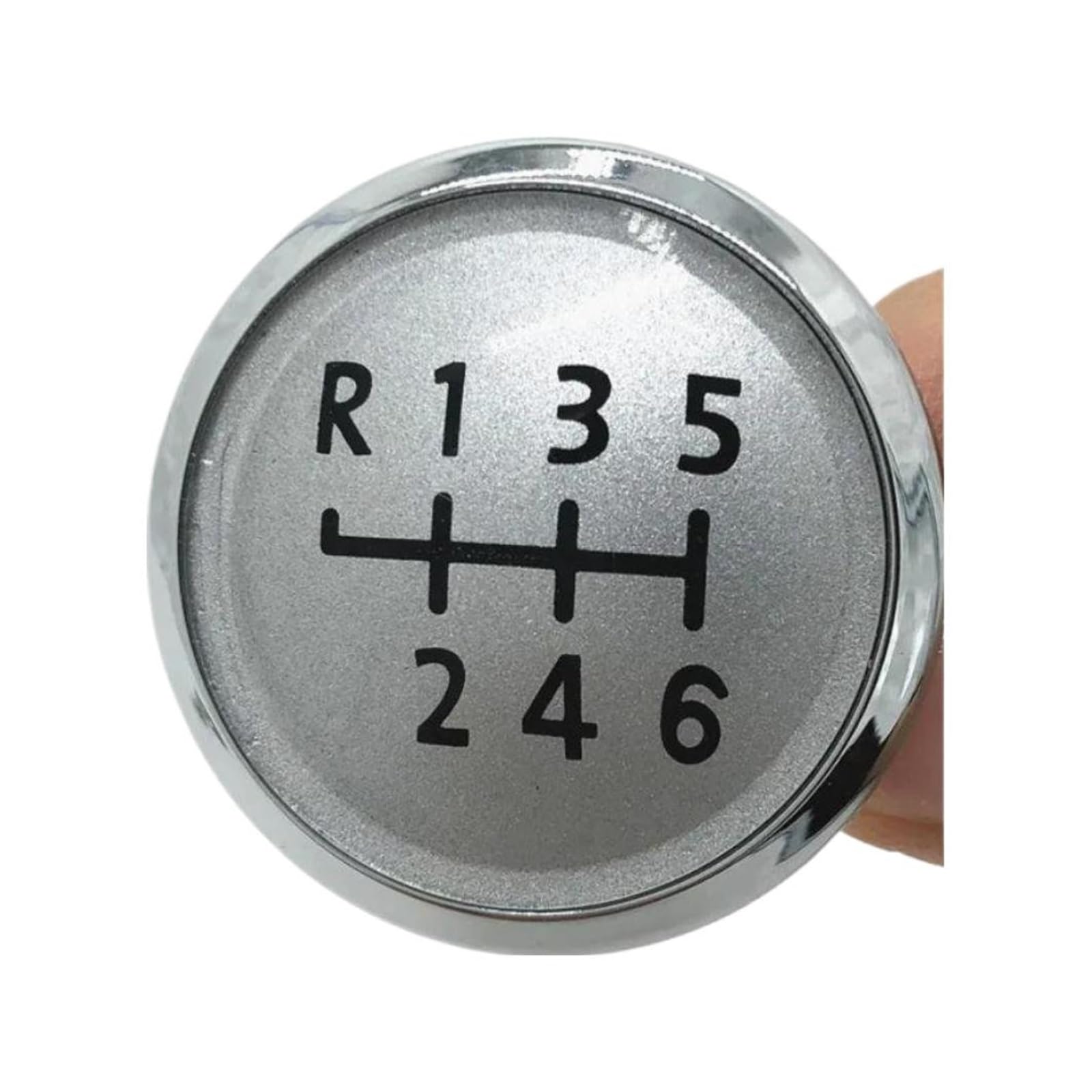 Kunyos 6 Speed Silver Cap Gear Shift Knob For Vw Transport T5 T5 1 T6 2003-2015 Upgrade