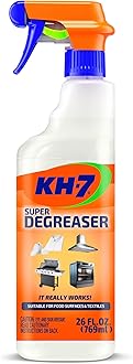 KH-7 Heavy Duty Degreaser for Oven, Stove, Grill, Food Surfaces, Vehicles, Clothing & More, 26 oz