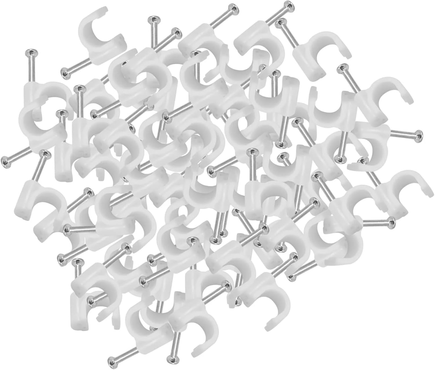Cable Management Clips 900pcs Cable Clips Wire Staples Outdoor Indoor Cord Fastener for TV PC Ethernet