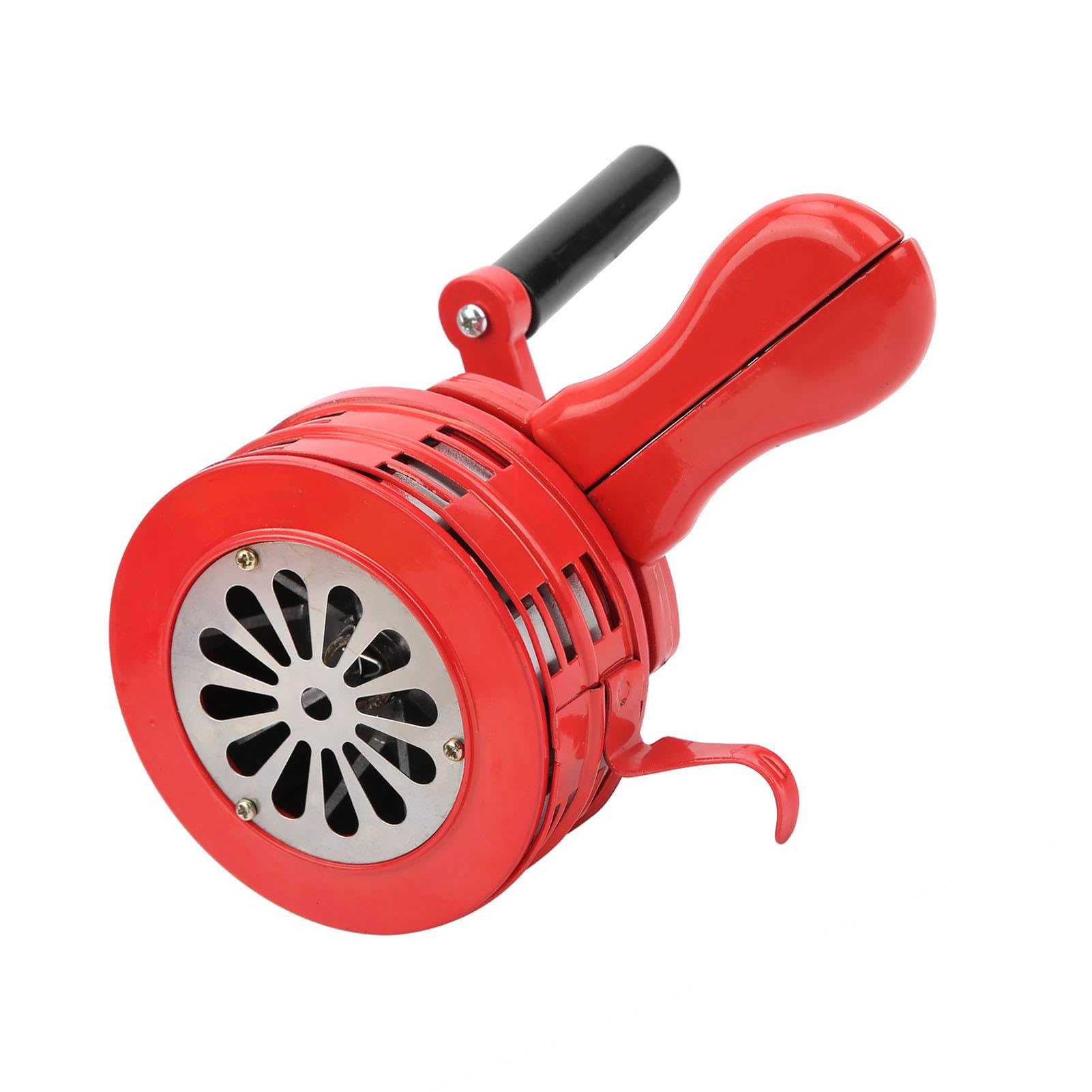 Sirena de Manivela Roja, Alarma Portátil Manual Operada para Tropas S Alarmantes 120DB