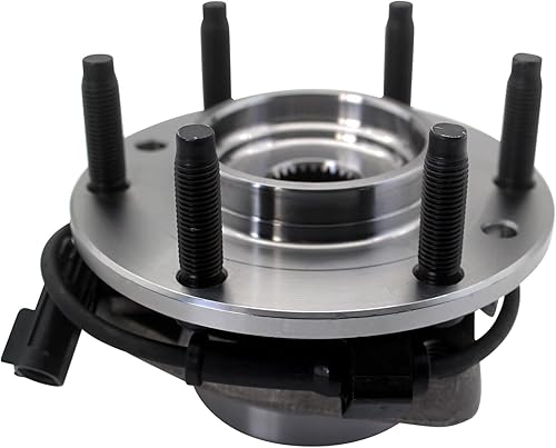 Miniatura 7 de MotorbyMotor 513188 Cojinete de rueda delantera y conjunto de cubo de 6 lengüetas con ABS para Chevy Trailblazer SSR, GMC Envoy, Buick Rainier,