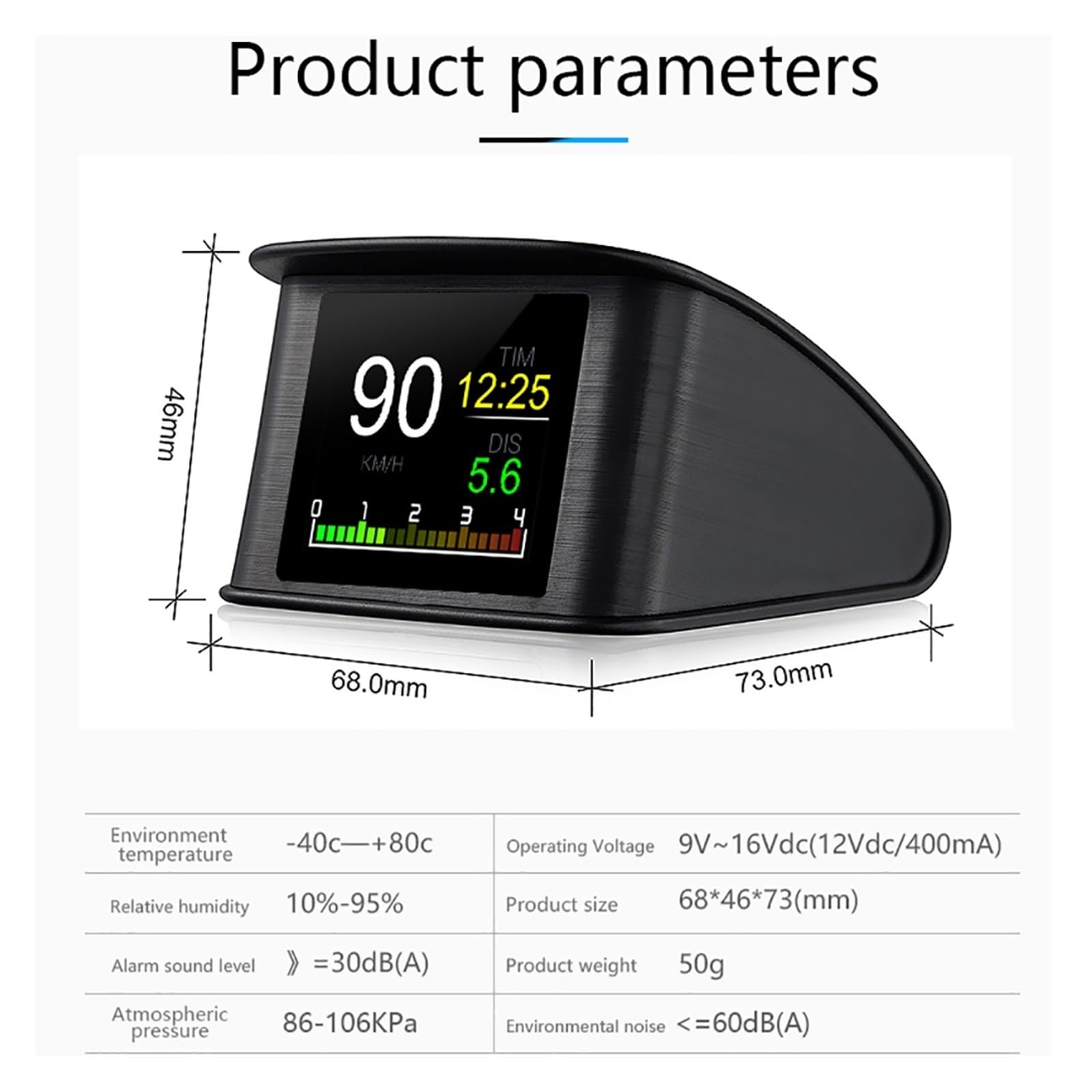 OBD2-P10 Pro Uniwersalny Wyświetlacz HUD OBD Head Up HUD Komputer Pokładowy Prędkościomierz Cyfrowy Zużycie Paliwa Wiele Języków Przyrząd Wielofunkcyjny