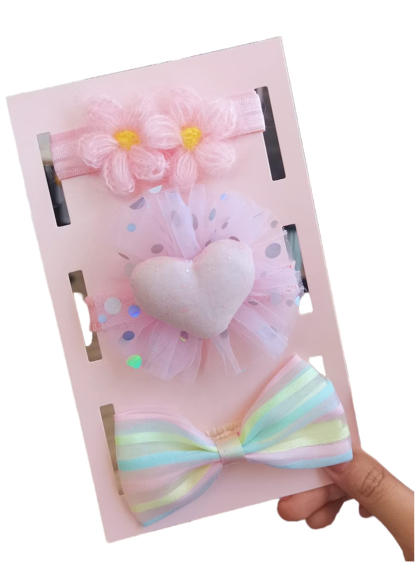 SYGA 3 Pcs Baby Girl Headband Soft Flower Bow Strechable Hairband Suitable For Newborns, Infants, Toddlers And Kids 0-3 Years(Color - 1002,Multicolor) (B0B7787JCD) Amazon Price History, Amazon Price Tracker