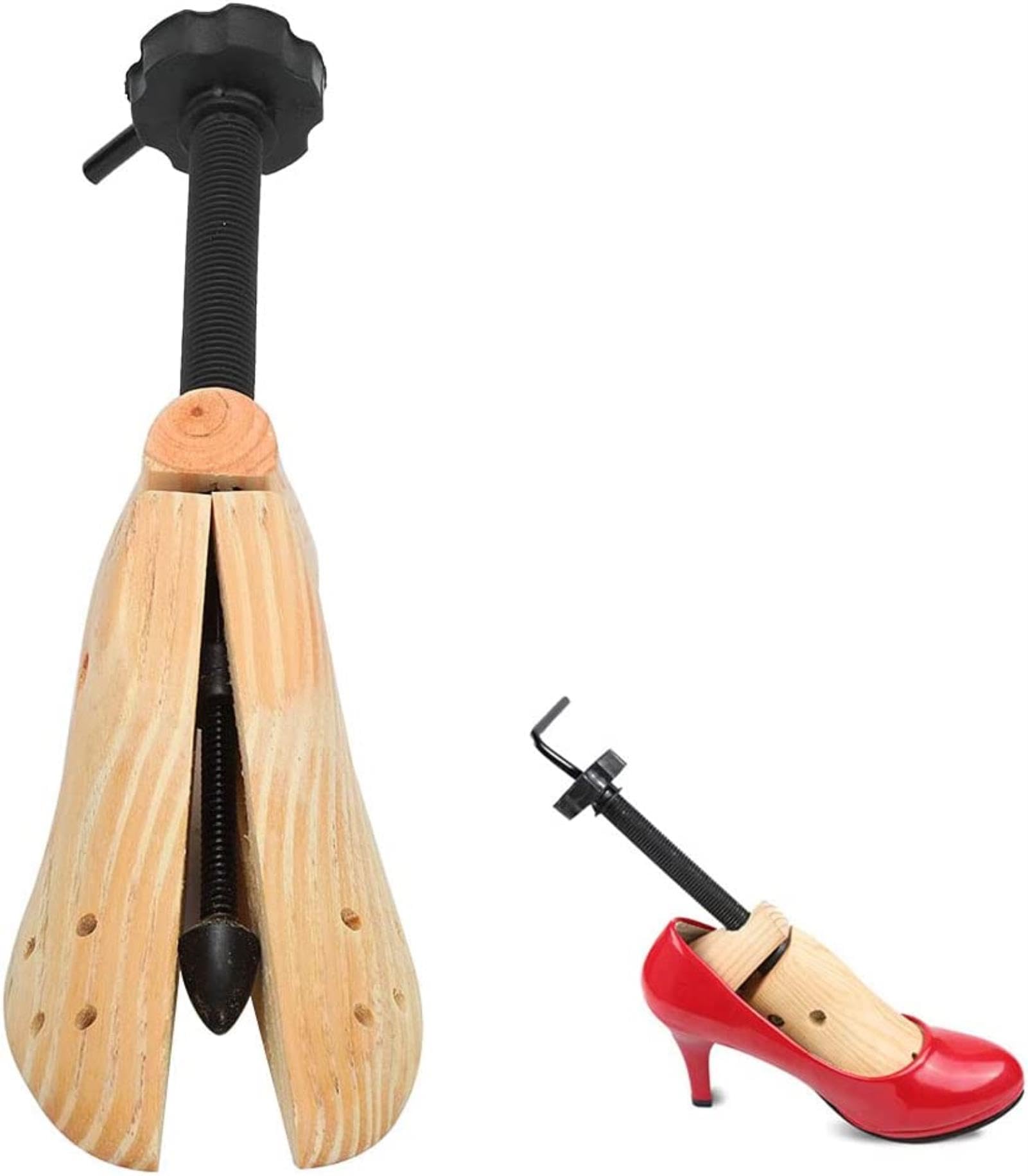 REVAHI Barella per Scarpe, espansore per Scarpe Pratico Regolabile Liscio in Legno di Pino, Squisito Professionale per Uomo