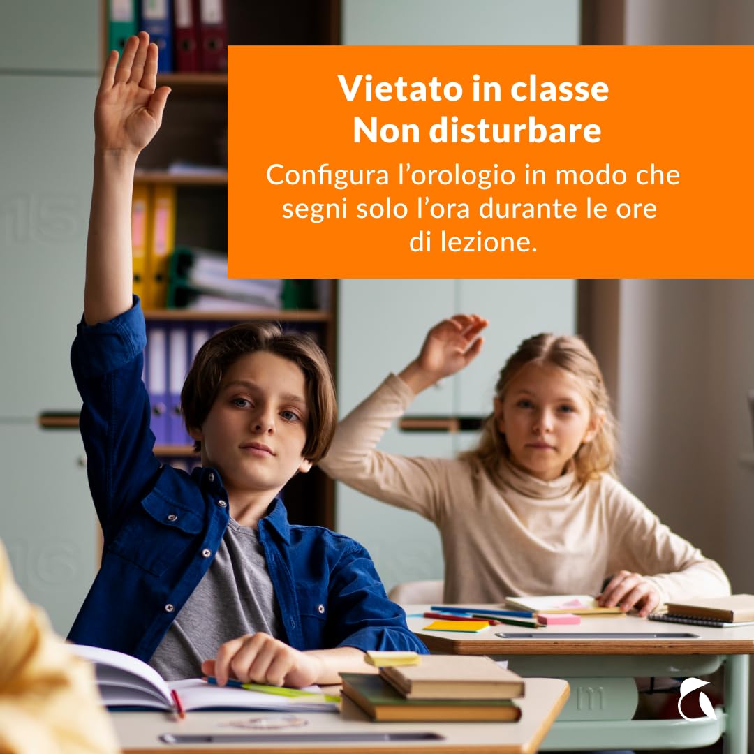 Robin Watch K1 | Alternativa allo Smartphone: Orologio 4G GPS per bambini e Chiamate Sicure, SOS, Modalità Classe, App Genitori, Batteria 2-3 Giorni | Senza Social, Senza Giochi, Senza Browser (Nero)