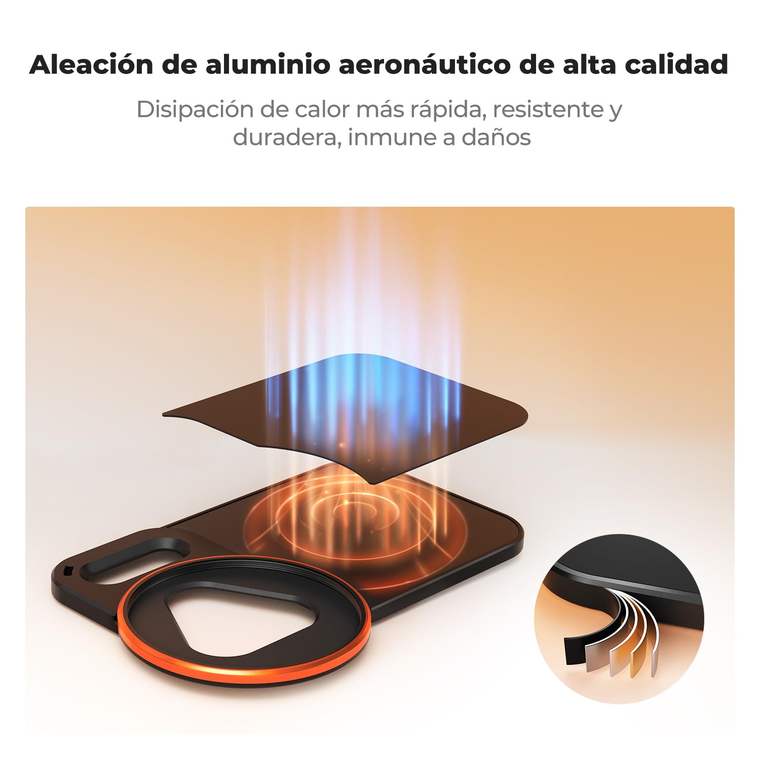 K&F CONCEPT Adaptador Magnético Doble Cara con Filtro ND2-32 Variable 58 mm | Compatible Con iPhone 17 Pro, Para Filtros Roscados 58 mm, Adaptable A Lentes De iPhone -FA101