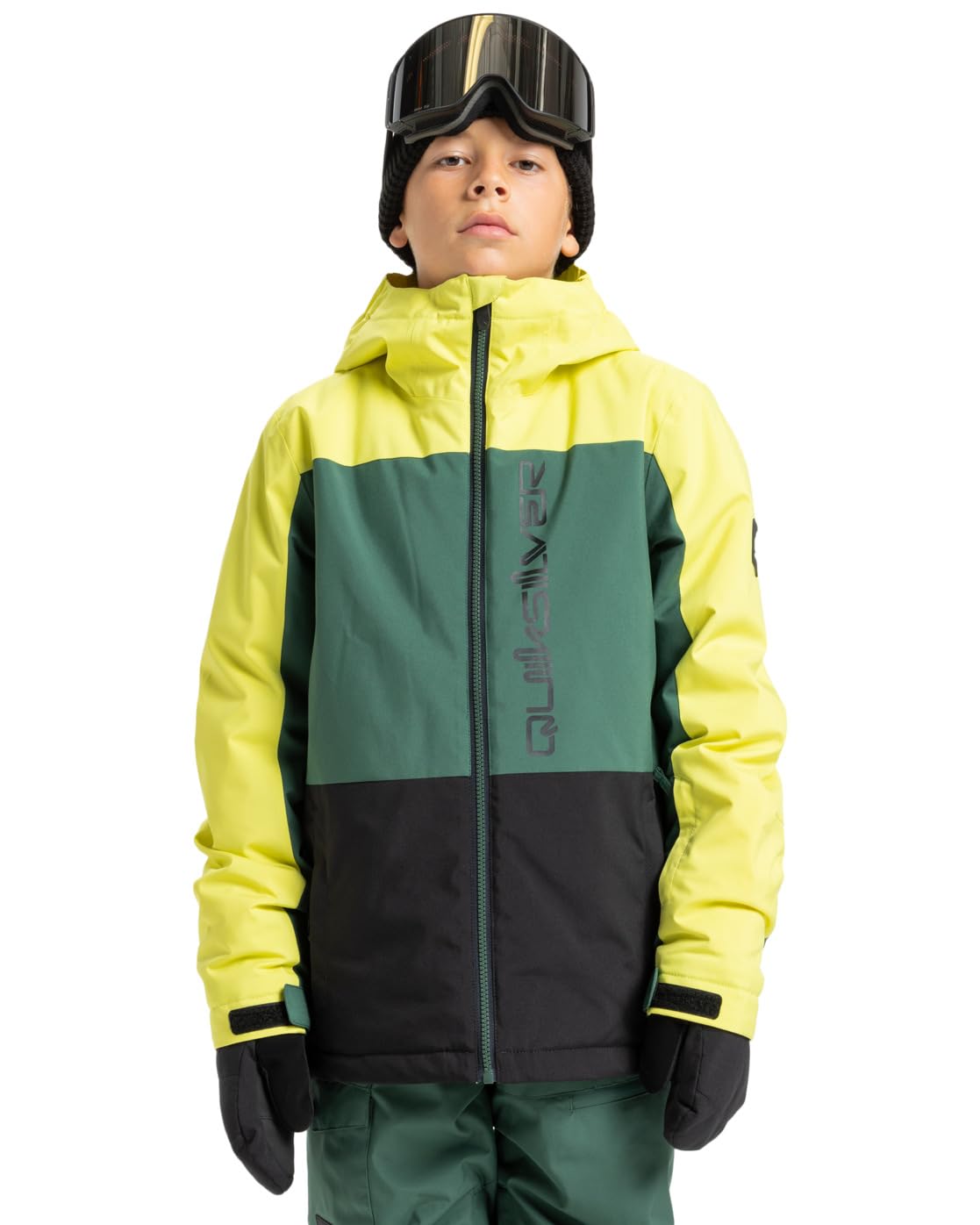 Quiksilver Snow Jacket Side HIT Block Jacket Boy's Black 8
