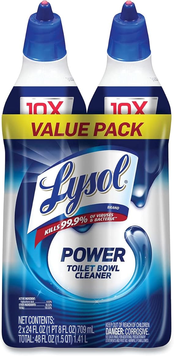 Lysol 24 oz. Power Toilet Bowl Cleaner (Set of 2) Health