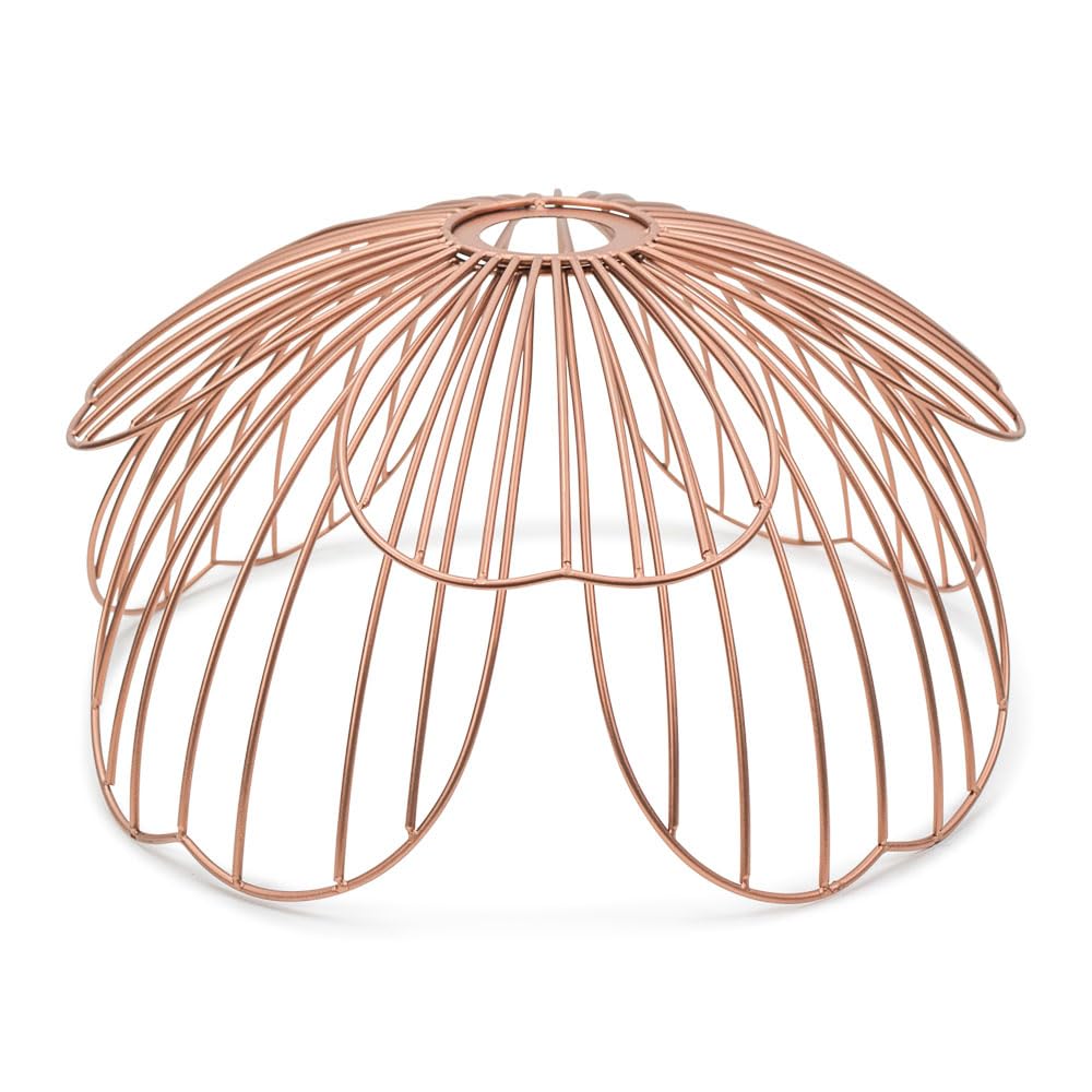 Valuelights Pink | Metal Flower Easy Fit Ceiling Pendant Light Shade Lampshade For Hallway Kids Room Nursery Bedroom + Led Bulb | Shades & Home Improvements Essential | 32Cm Shade Width