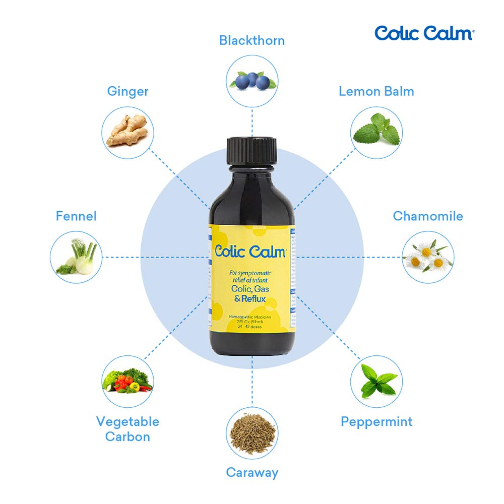 Colic Calm Homeopathic Gripe Water 2 Fl. Oz Colic & Infant Gas
