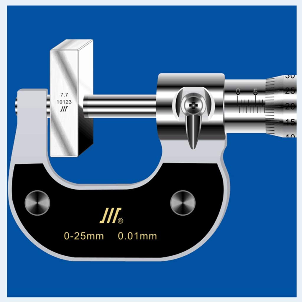 hsj Micrometro micrometro Diametro Esterno da 0-25mm / micrometro micrometro da 0,01mm 0,01mm Micrometro a Spirale micrometro misurazione