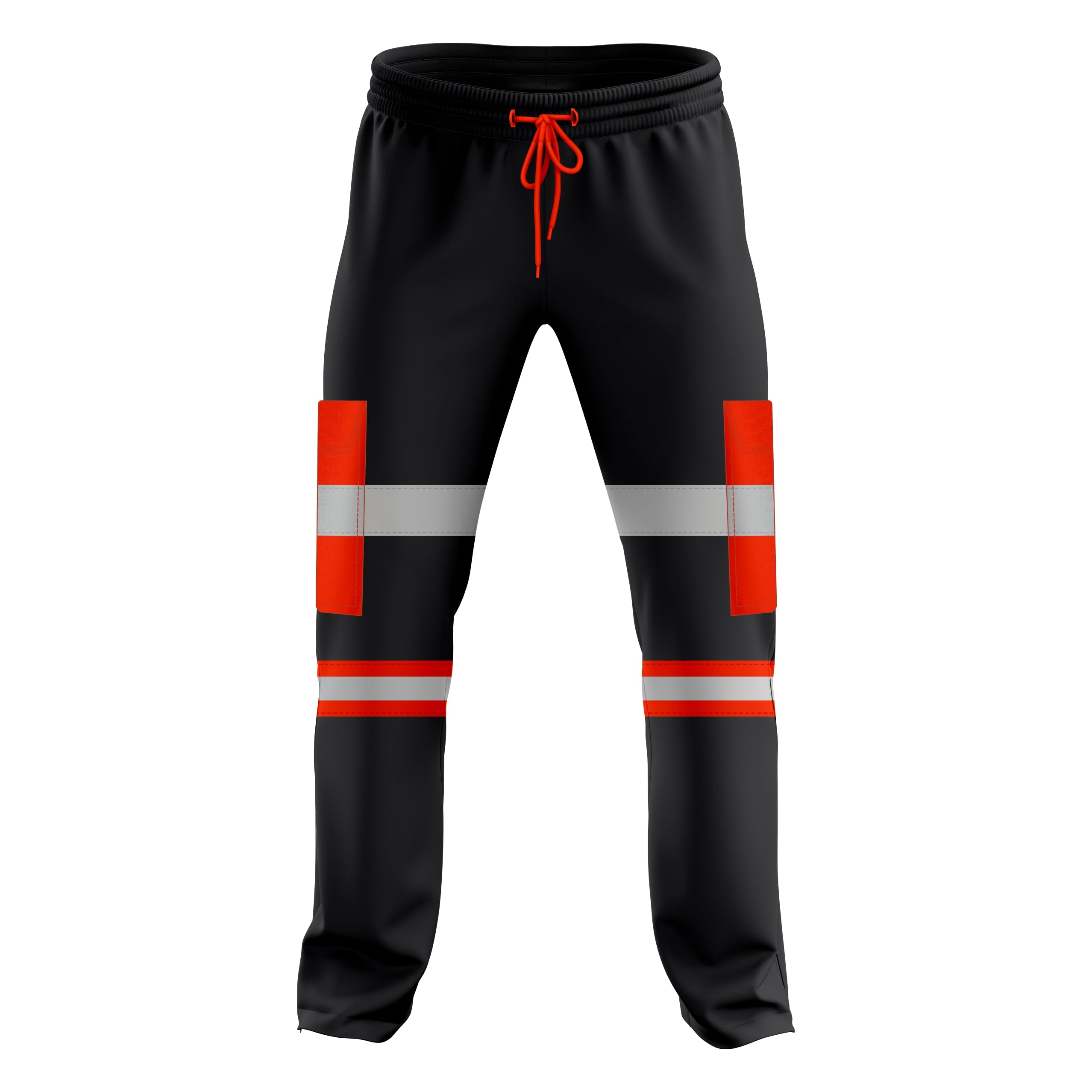mymixtrendz Mens Hi Vis High Visibility Two Tone Jogging Trousers Bottoms Reflective Tape Cuffed Workwear Joggers