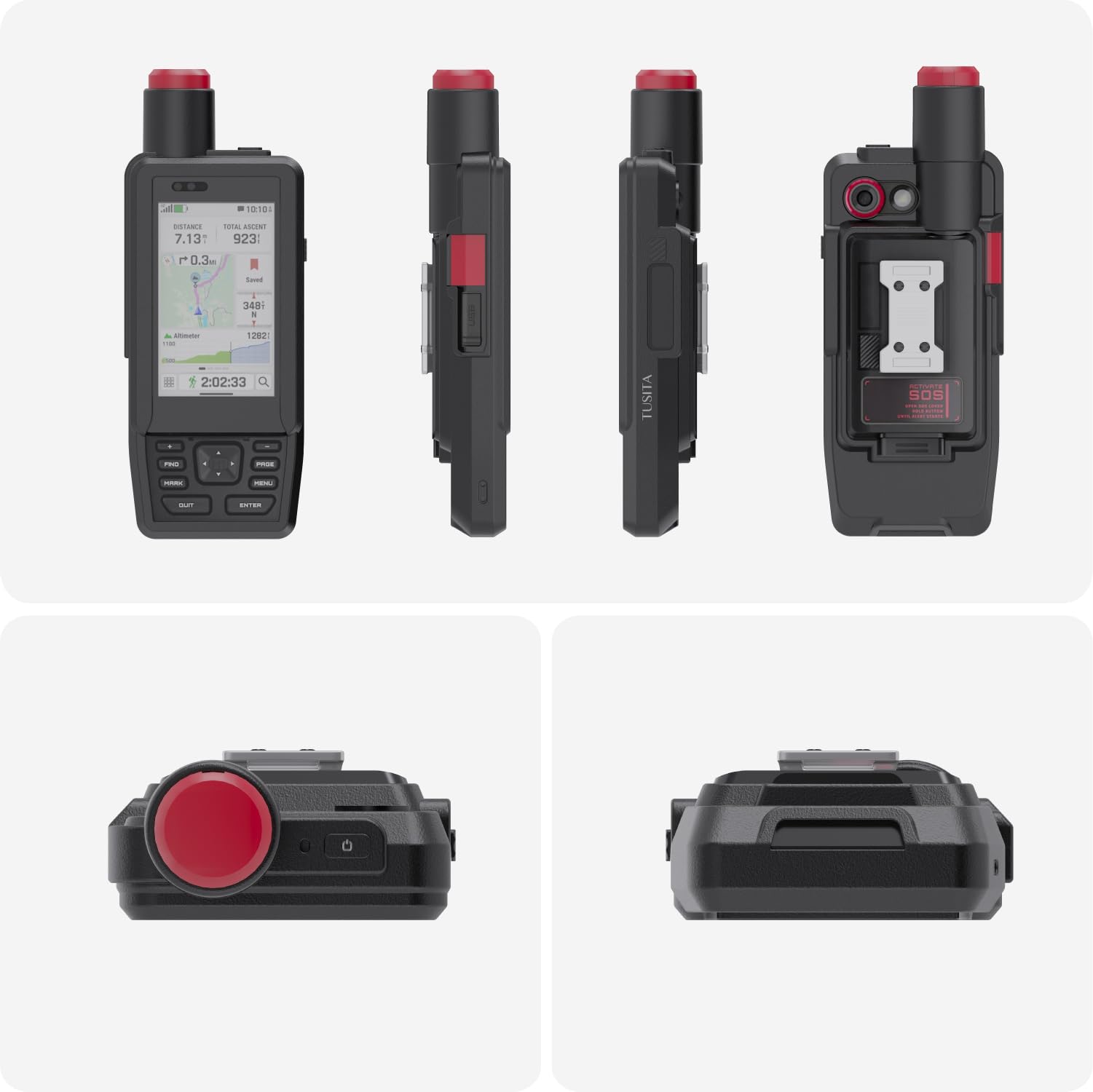 TUSITA Silikonowe Etui Kompatybilny z Garmin GPSMAP H1, H1i Plus GPS Handheld - GPS Systemów Akcesoria