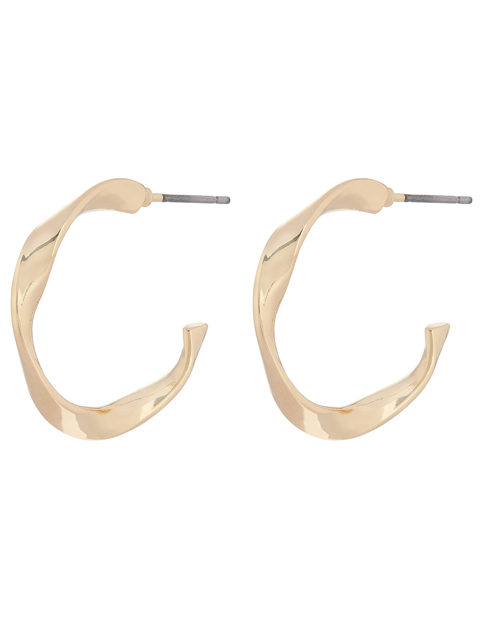 Accessorize London Womens Small Twist Hoop Earrings|One Size, GOLD (MN-98135981001) (B09HC1T52Y) Amazon Price History, Amazon Price Tracker