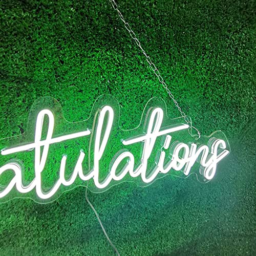 Image of LED Neon Sign Night Light for Wall Party Decor Bedroom Room Bar Wedding Home Birthday Art Decoration Christmas with USB Chain Light modulator 5v (lets party blue)