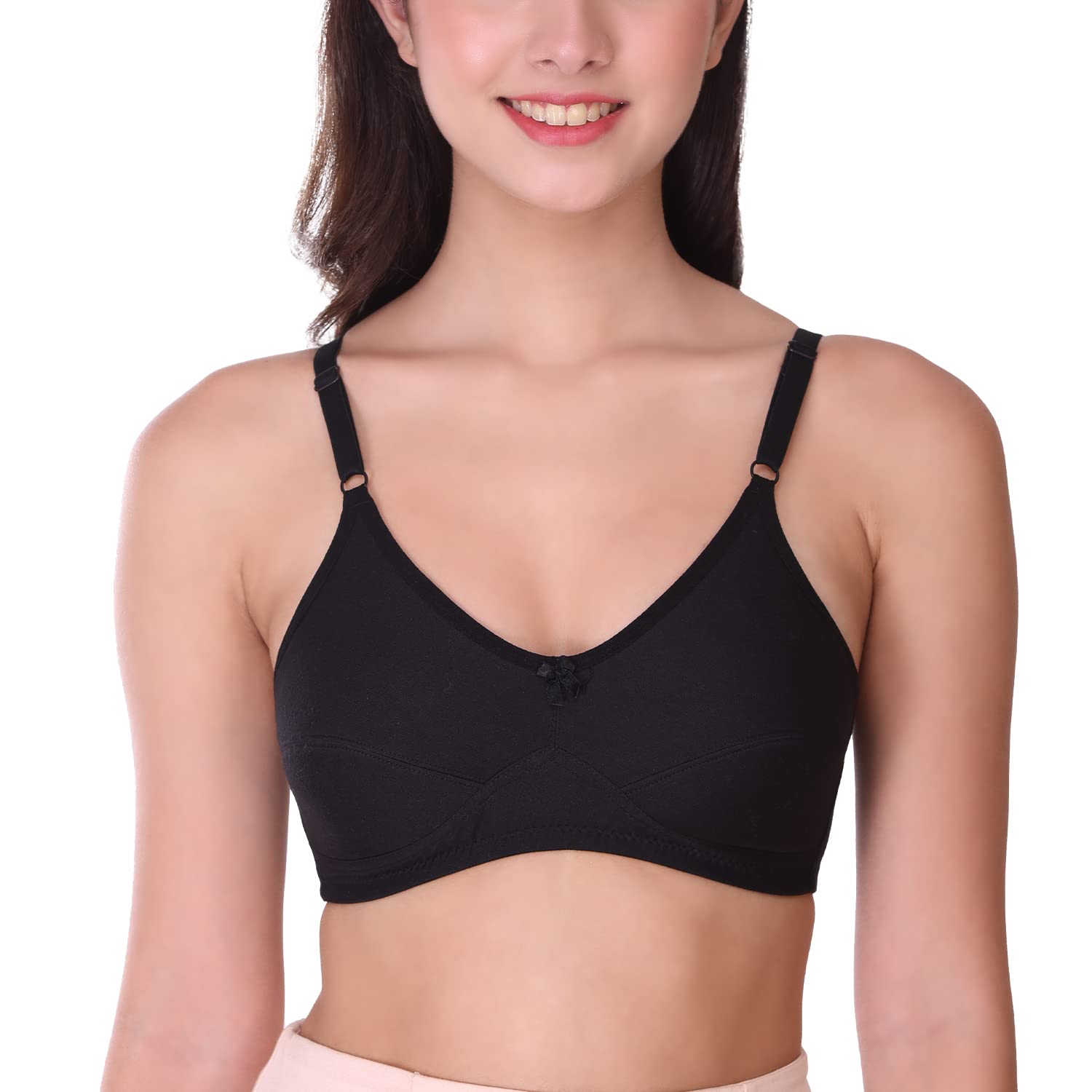 SONAWomen's H-07 Full Coverage Non Padded Cotton Bra