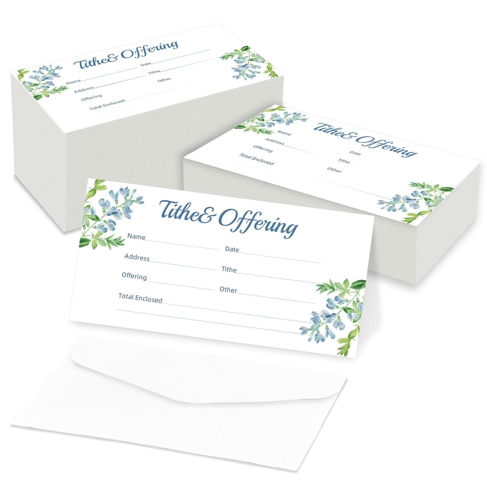 XIISVINT 500 PCS 6.42 x 3.23 Inch Church Offering Envelopes - Tithe and Offering Envelopes for Church Donations, Checks and Cash, Great for churches