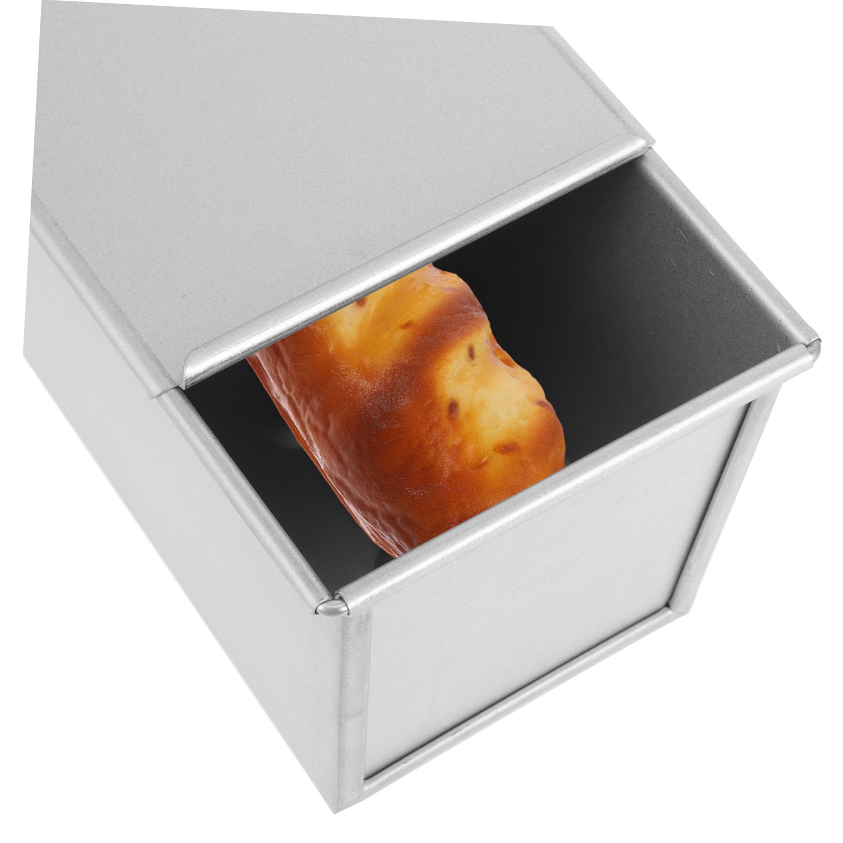 PRETYZOOM Brotbackform mit Deckel aus Aluminiumlegierung Antihaftbeschichtet Silber Kastenform für Professionelles Backen in Küche Leicht zu Reinigen