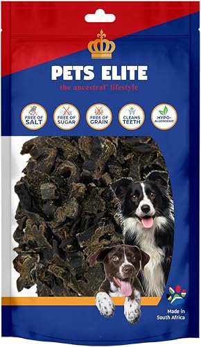 Pets Elite Ostrich Liver Biltong Bite Size Dog Treats – Hypoallergenic Novel Protein for Sensitive Dogs | High-Protein | Grain-Free | 90g | South African Made