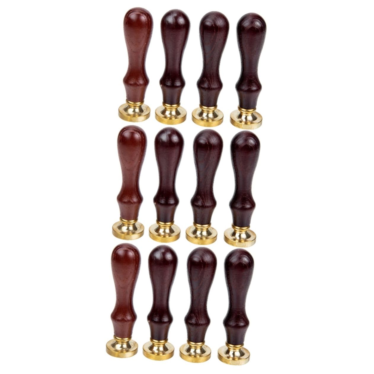 3 Sätze Weihnachtssiegel aus Holz Aufkleber mit Wachssiegel Creme Wachssiegelstempel Zuckerwachs Rot geldumschläge umschlag Geschenkverpackungsstempel Scrapbook-Fotostempel Kupfer