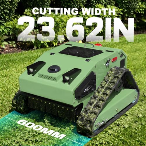 Image of Infront Remote Control Lawn Mower with Enclosed Cabin, 55 Slope Climbing | 55 slope climbing capability,Brushless motor,Downward heat dissipation,Enclosed design,Industrial‑grade remote control