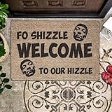 New Doormat Indoor Entrance Porch Welcome Non-Slip Bathmat Floor Mat Fo Shizzle Welcome to Our Hizzle Doormat Kitchen Home Decor Kitchen Home Decor Housewarming Decor 30x17 Inch