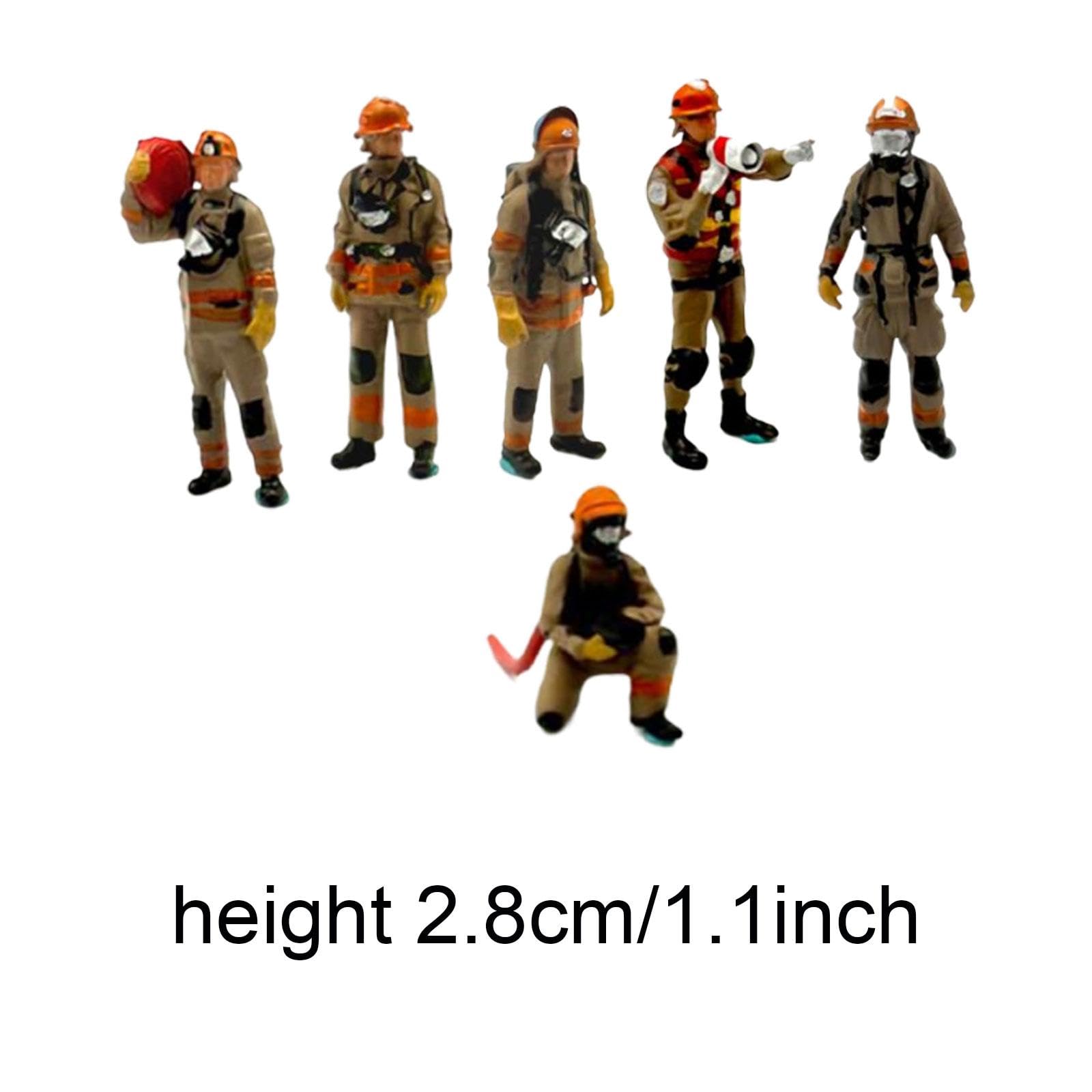 Qianly 6 Figuras de a Escala 1:64, Mini Muñecos de, Ideales