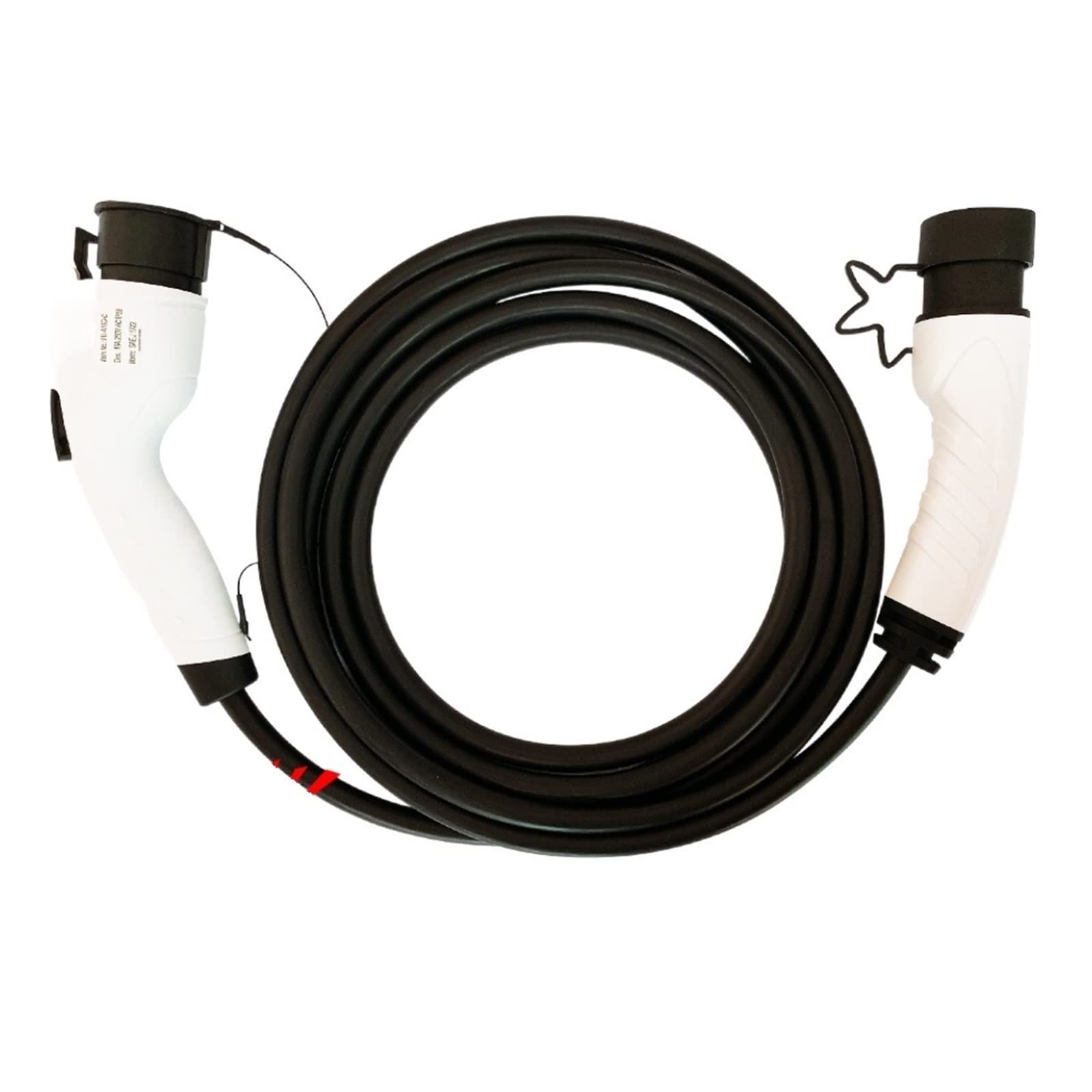 Cavo di Ricarica for Veicoli Elettrici 32A Adattatore EVSE EV SAE J1772 da Tipo 1 A Tipo 2 Ricarica Sicura(32A1phases)