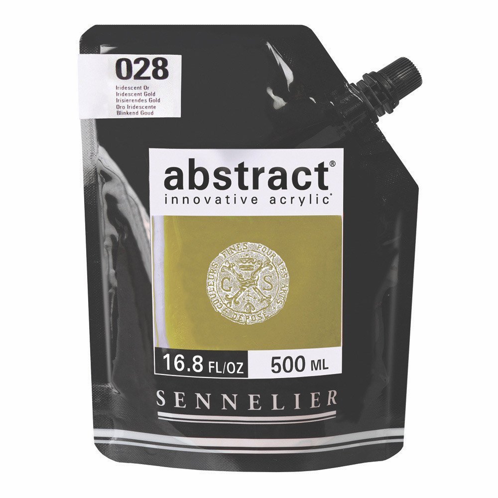 Sennelier Abstract Acrylic 500ml Pouch, Iridescent Gold, (10-121521-028)
