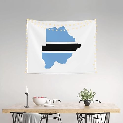 Miniatura 3 de POOEDSO Botswana - Tapiz de mapa de terreno de 29 x 37 pulgadas para colgar en la pared para el hogar, sala de estar, dormitorio, decoración de