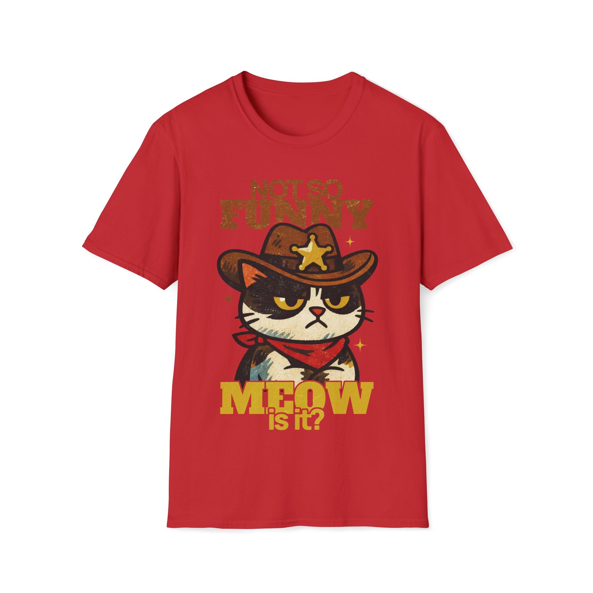 T-shirt « Not So Funny Meow is It » avec imprimé graphique résistant - 4