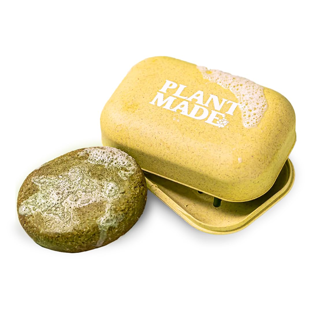 PlantmadeRain Coat, Shampoo Bar Case, Helps Maintain Plantmade Rain, Made from Wheat Straw Bioplastic