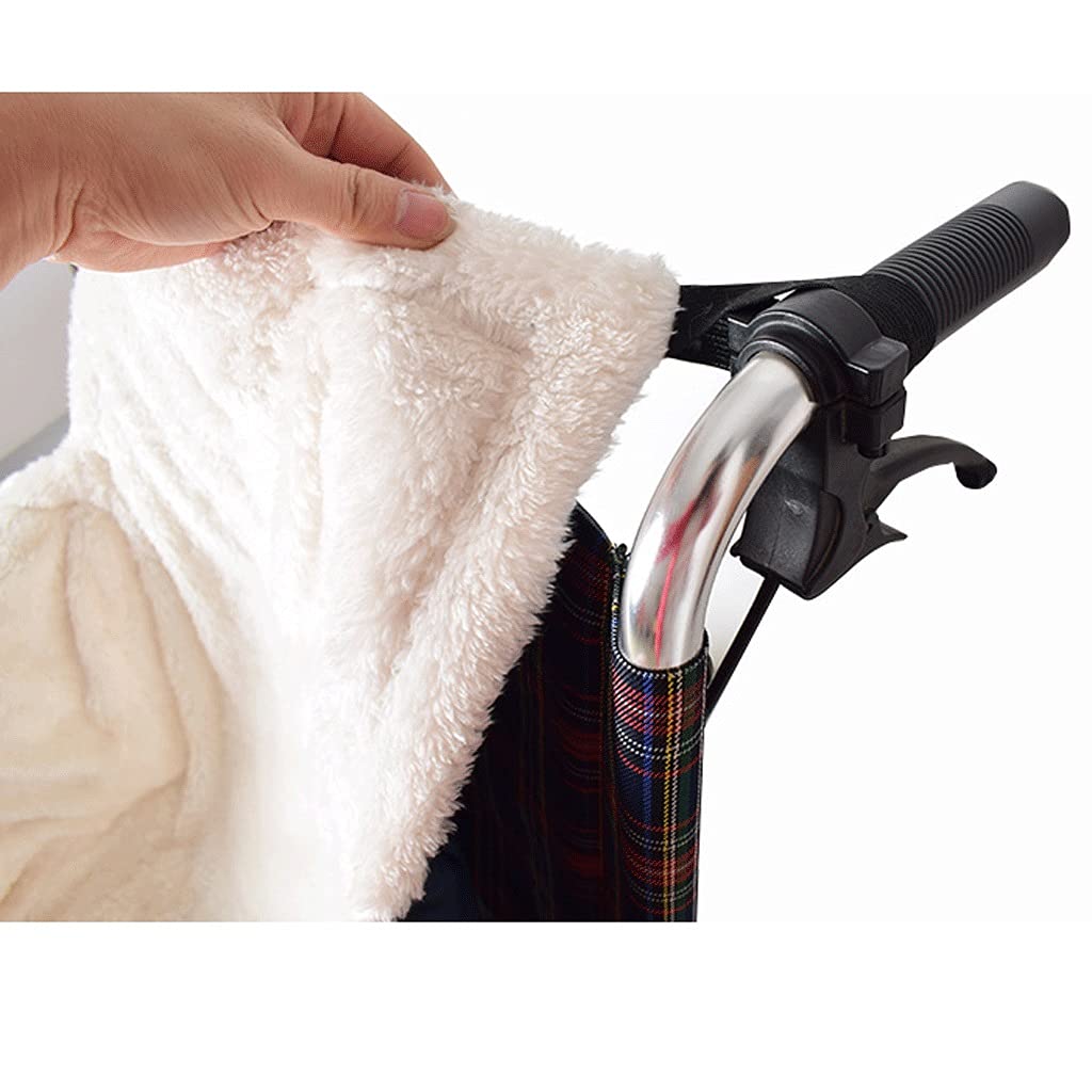 Manta impermeable para silla de ruedas, funda para silla de ruedas resistente al viento y al invierno, funda acogedora para silla de ruedas con cremallera, manta para silla de ruedas, bolsa cálid