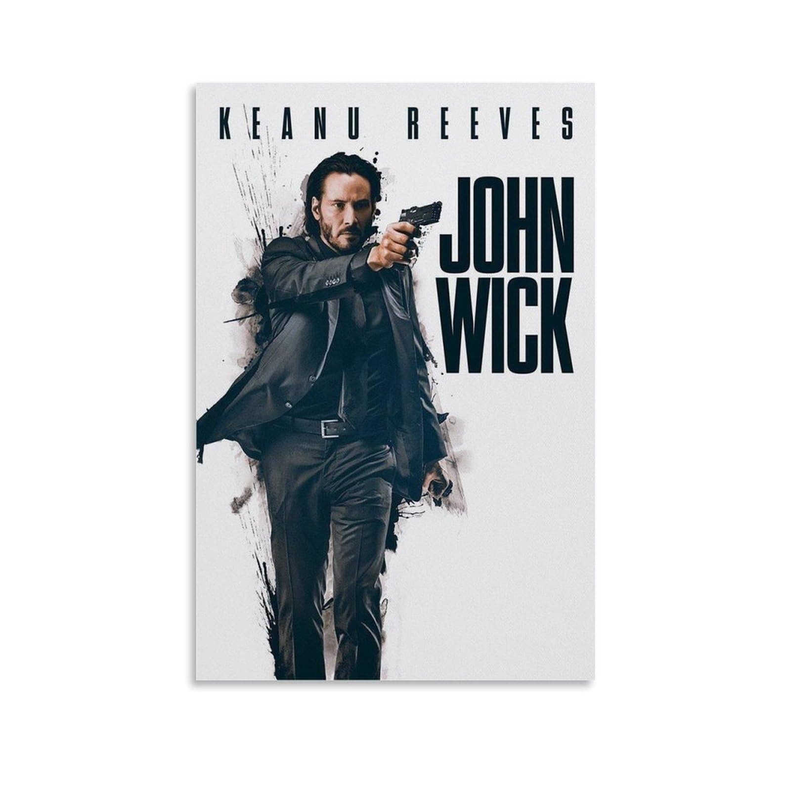 CGHSDJ John Wick Waterproof Canvas Poster Wall Art HD UV Resistant Print Suitable for Living Rooms And Hallways And Makes A Great GiftUnframe-style12x18inch(30x45cm)