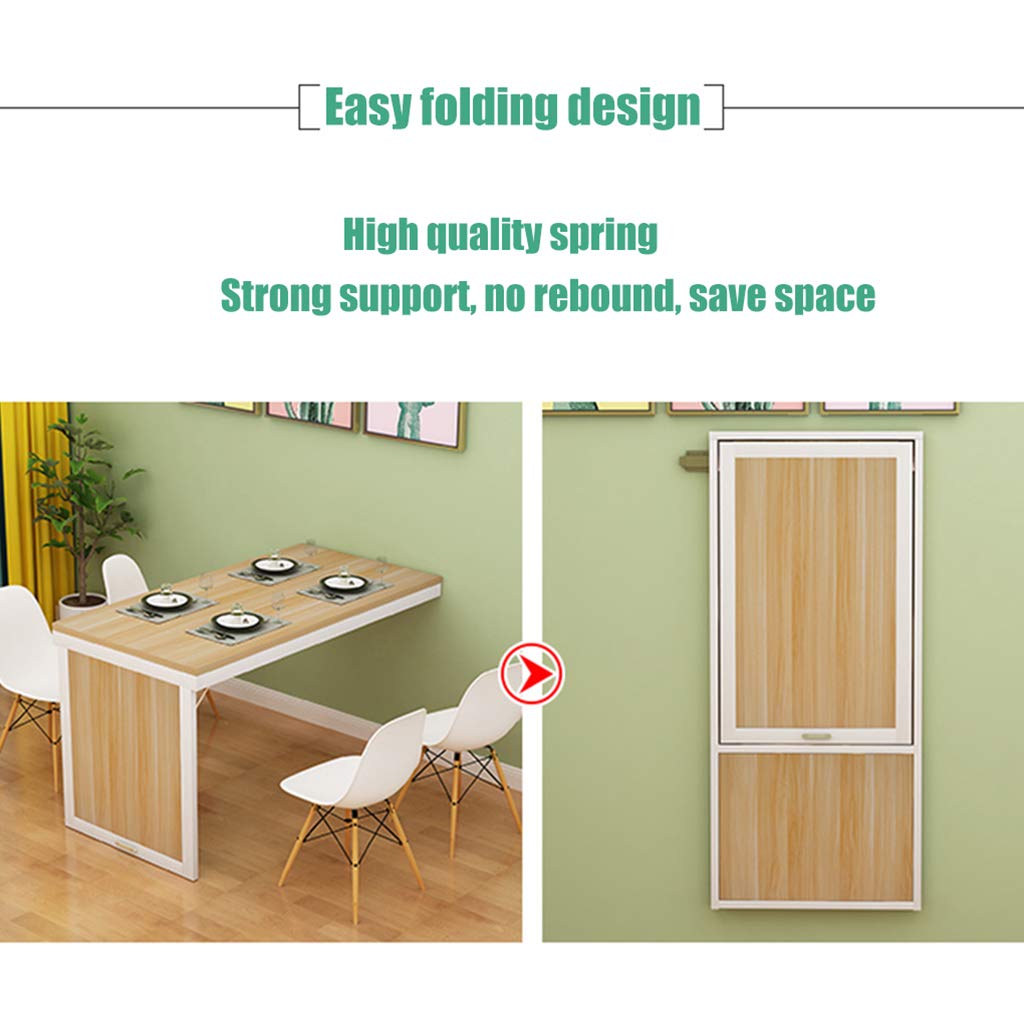 Mesa plegable de madera maciza para colgar en la pared, soporte de mesa de  banco resistente, mesa de computadora, mesa de cocina, comedor, para